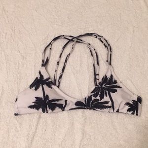 Palm tree bathing suit top